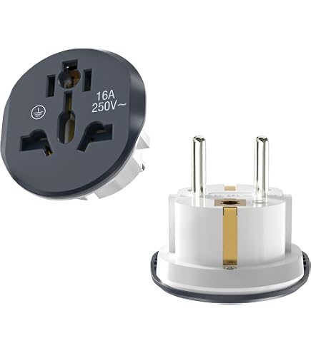 BrightArk Universal Reiseadapter – Für Stecker Aus USA, UK, AU, CN An Deutsche Steckdosen, 2 Stück