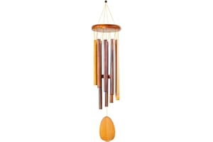 ‎CIM CIM Melody Timber Musical Wind Chime Total Length: Approx. 75 cm Includes S-Hook Hanger Weatherproof Decoration