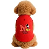 MPZ PETS Kedi ve K&ouml;pek Kıyafeti &amp; Elbisesi Kırmızı Mickey Mouse Atlet S