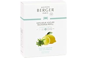 Maison Berger - Cofanetto 2 Ricariche per diffusore Auto Zeste Verveine