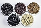 500 pcs 4.5mm or 5mm 5 colors choosable Silicone Lined Micro Rings Beads For I Tip Hair Extensions or Feather Hair Extensions