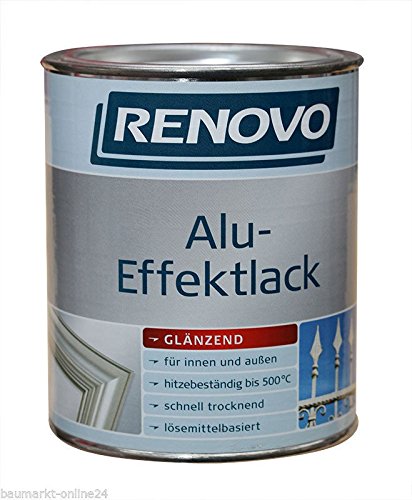 Preisvergleich Produktbild Alu-Effektlack 500 ml Silber Renovo