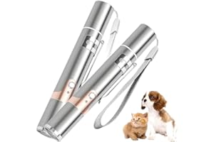 Cat & Moustache – Un puntatore laser gatto 7 in 1 Design, giocattolo interattivo per gatti, stimolano l'istinto naturale e favorisce l'attività fisica con 3 modalità di illuminazione – Laser