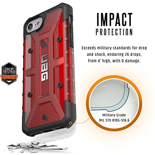 UAG iPhone 8 / 7 / 6S [4.7-inch screen] Plasma Feather-Light Composite [MAGMA] Military Drop Tested iPhone Case