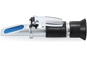 BOWONG 4-in-1 antifreeze refractometer ethylene glycol, propylene glycol, for automotive cooling fluid, Windshield washer fluid, AdBlue(DEF), automotive and industrial battery fluid measurement