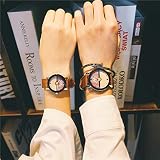 ZNCD Trend Student Uhr Kreativ Paar Leinwand Männer Und Frauen 2 Stück Persönlichkeit Lässig Atmosphäre Armband Uhren,001
