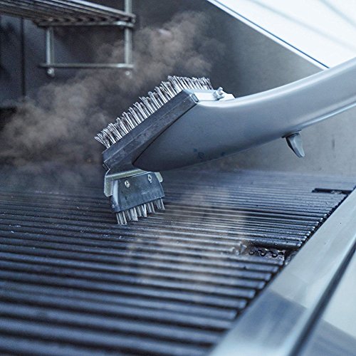 nalmatoionme BBQ Pinsel Barbecue Reinigung Edelstahl Grill Pinsel Großer T Grill Pinsel - 2
