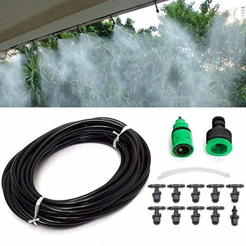 KING DO WAY 10 Stueck Troepfe 10m Bewaesserung Sprinkler fuer Anlagen Blume Tropschlauch Mikro Bewaesserungssystem Perlschlauch Pflanzen