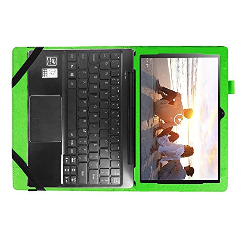 AVIDETLenovo Miix 310 / Miix 210 Hülle Case Etui Tasche, Ledertasche Schutzhülle Bumper Hüllen Tasche Leder Hülle Ultra Slim Lederhülle Flip Case Etui für Lenovo Miix 310 (Grün) - 2