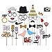 Produktbild DIKETE® Neue Art Bling Bunt Fotorequisiten Hochzeit Photo Booth Requisiten Dekorationen Photo Booth Requisiten Valentinstag, 31 Stück