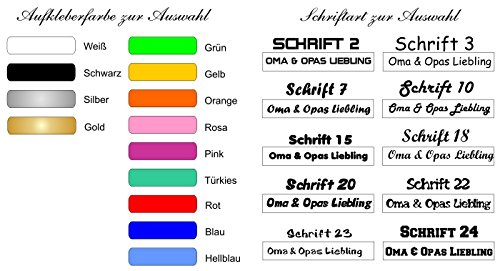 Babyaufkleber mit Wunschtext M-13 - 3