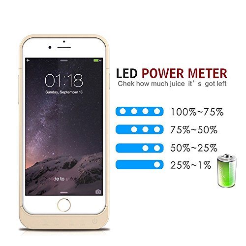 [With A Screen Protector] iPhone 6S iPhone 6 Battery Case Soconic 5800mAh Power Bank Cases for Iphone 6 6s 4.7