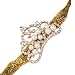 Baby Girl Headband Photography Headwear Faux Pearl Rhinestone Crown Pattern (Gold)