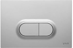 VitrA Loop O 740-0586 Kumanda Paneli, Parmak Izi Bırakmayan, Hijyenik Kaplama, Mat Krom