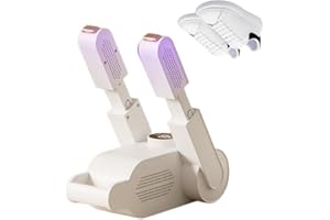 YANGUN Secador de Zapatos Eléctrico, Secador Botas Futbol, Temporizador Inteligente, PlegableSecador BotasEsqui, Calentador de Zapatos y Botas, par Calcetines, Guantes