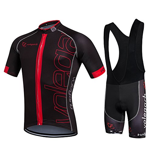 Fastar Ropa Verano Conjunta de Ciclismo de Hombre - Ciclismo Maillot Jersey y Pantalones cortos