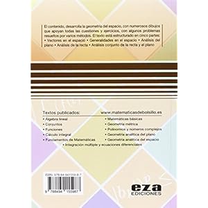 Geometría Analítica del Espacio (Matemáticas de bolsillo)