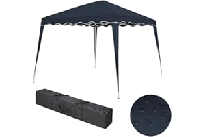 Faltbarer Pavillon 3x3m inkl. Tasche | wasserabweisend, UV 50+ Schutz | Pop Up Zelt, Faltpavillon Gartenzelt, Partyzelt, Capr