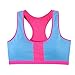 Produktbild Hochzeitskleid Klebe-BHS Sosofish Bra Frauen Yoga Fitness Stretch Workout Weste Sport BH Slips Niedrige Taille Einfarbig Mieder Bluse BH Bankettkleid Cocktailkleid (Blau)