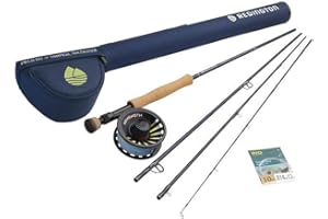Redington Fly Fishing Field Kit, Fly Rod and Reel Combo, Fly Line, Carrying Case