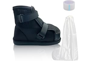 HLIWS Scarpa Frattura Piede, Scarpa Post Operatoria Alluce Valgo, Scarpa Talus con cinturino regolabile, Scarico per dolore al tallone o alla caviglia (Misura europea 40)