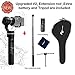 Price comparison product image Feiyu-tech G5 ( Updated Version V2 ) 3 Axis Handheld Gimbal for GoPro Hero 6 /5 /4 /3, Yi Cam 4K, AEE Action Cameras of Similar Size including Telescoping Pole / Selfie Stick with Tripod Stand and extra battery