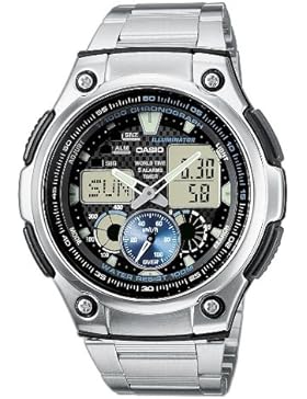 Casio Collection Herrenuhr Analog/Digital Quarz mit Edelstahlarmband – AQ-190WD-1AVEF