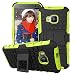 Produktbild M9 Case, HTC One M9 Case DRUnKQUEEn Heavy Duty Rugged Hybrid Armor Dual Layer Hard Shell Tire Tread Grenade Grip Combat Tyre Textured Cover with Kickstand
