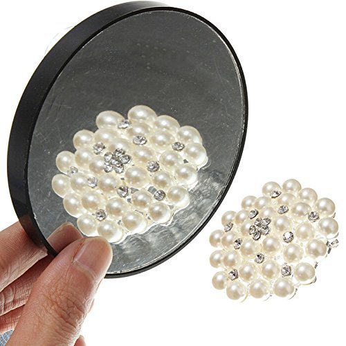 10x Vergrößerungs Makeup Rasieren Reise Badezimmer Dusche Saugnapf-Schönheits-Spiegel (One size, A) - 6