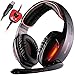 Produktbild PC MAC PS4 Gaming Kopfhörer, SADES SA902 7.1 Surround Sound USB Gaming Headsets mit Mikrofon Vibration LED Licht ROT
