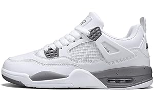 CLOFAB Sneakers for Men Women Air 4 Retro Classic Basketball Shoes Kids Casual Skate Shoes Light Non-Slip Work Running Walking Zapatos