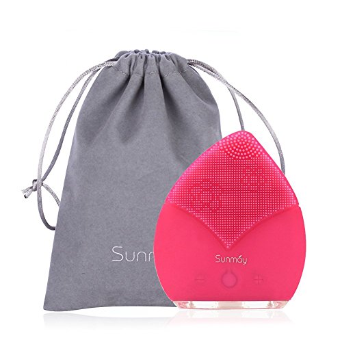 SUNMAY Elektronische Gesichtsreinigungsbürste, Anti-Aging Sonic Vibration Silikon Wasserdicht Hautreinigung Pflege Gesichtsbürste Reiniger - 2