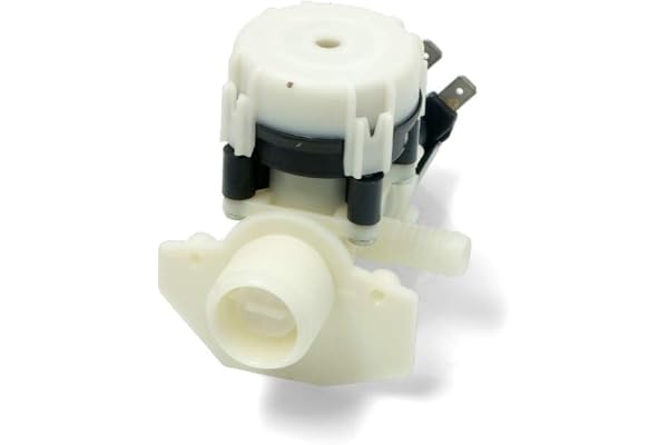 RYELDOM Lave-Vaisselle Électrovanne Charge pour REX-ELECTROLUX, Intégré, Acier Inoxydable, Blanc
