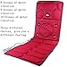 Produktbild SHISHANG Massage Matratze 10 Gruppe Vibrator 5 Gruppe Infrarot Lampe Hals Schulter Taille Rücken Heizung Vibrationskörper Massagematte Timing Handheld Linie Kontrolle dunkelblau JuJube rot schwarz , red , 10 vibrating motors