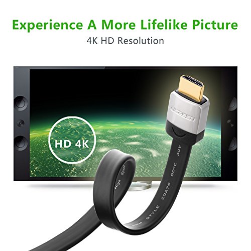 Ugreen High Speed 3m 270 Grad Winkelstecker HDMI Kabel mit Ethernet für Ultra HD 4K 3D, Kompatibel mit Blue-ray Playern, 3D Television,HDTV, Roku, Xbox360, PS3, Apple TV usw - 4