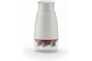 Zyliss E910012 Zick Zick Classic Hachoir Manuel, Plastique/acier inoxydable, Hachoir Légumes Facile à Nettoyer, Hachoir Coupe Oignons Slap Chop pour Noix, Ail, Salade et plus