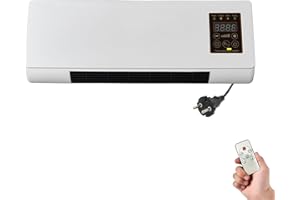 JPSDOWS Aire Acondicionado Portátil,Acondicionador de Aire con Montaje en Pared - Enfriador Silencioso Con Mando A Distancia Electrodoméstico Todo El Año Para Sala De Estar Casa De Alquiler