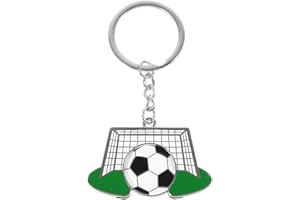 MKVZIYE Portachiavi calcio bambini, Mini portachiavi pallone calcio portachiavi calcio pallone Sport portachiavi football Sacchetti per feste Riempitivi Regali di calcio per ragazzi