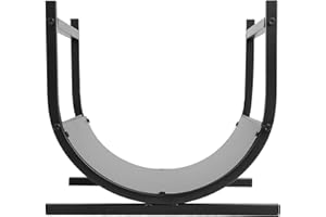 Dioche Porte Bûches de Cheminée Grande Capacité Range-bûches Support de Bois de Chauffage Cheminée Panier à bûches Étagère à Bois de Cheminée en Fer pour Intérieur Extérieur