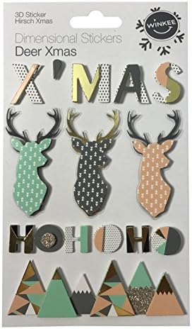 Winkee 4260348475274 3D Sticker Set Deer with 15 Stickers
