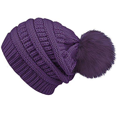pom pom fur amazon Amazon.co.uk Hats: Pom Pom