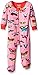 Hatley Baby-Girls Infant Footed Coverall -Electric Butterflies Footies, Multicoloured (Pink), 6-12 Months