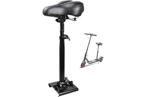 KALLAK Siège de Trottinette Électrique Adulte pour 13-19cm Large arqué Bord pédale, Anti - Choc, 55-68cm Hauteur réglable, Pliable, Selle Trottinette, Accessoire Trottinette Électriqu