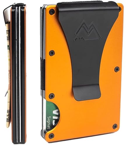GSOIAX Portafoglio Uomo Slim Rfid Blocco Pelle Bifold Tasca