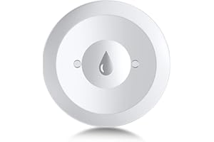Haozee Zigbee Water Leak Detector, Zigbee Water Detector Sensor for Home, Water Alarm with Battery Operated, Zigbee Hub Required, Support Home Assiatant, Zigbee2MQTT