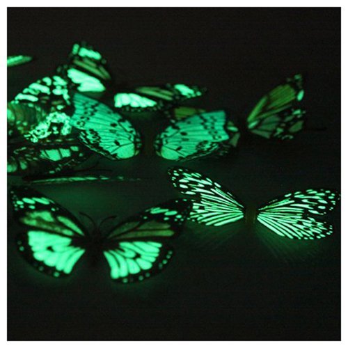 Dekoration Schmetterling Clip – TOOGOO(R)20 Stueck 10 cm Kuenstliche Schmetterling Luminous Pin Clip fuer Heim Weihnachten Hochzeit Dekoration, Farbe zufaellig gesendet - 5