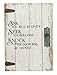 Produktbild Ganz Ask, Seek, Knock Door Design verwittert weiß 10 x 14 Holz Wandschild Schild
