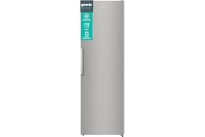 Gorenje R 619 EES5 Kühlschrank / 185cm / Umluft-Kühlsystem/Schnellkühlfunktion/Kühlteil 398 Liter/Inox Look, Silber