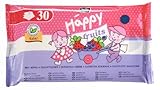Bella Baby Happy Toilettentücher für Kinder Fruits Erdbeere & Heidelbeere, 5er Pack (5 x 30 Tücher)