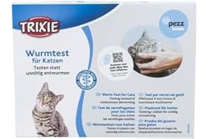 TRIXIE Pratico Test Contro i Vermi per Gatti, per Uso Domestico, 19,5 × 15 × 2 cm. - 24203